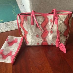 Nancy Gonzalez pink Erica Tote Bag